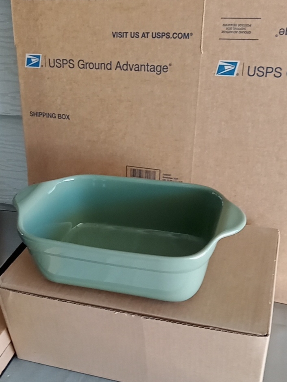 Our Place Sage Green Glazed Ceramic Baking Dish, 2.25QT/2L, No Offers - Picture 5 of 8